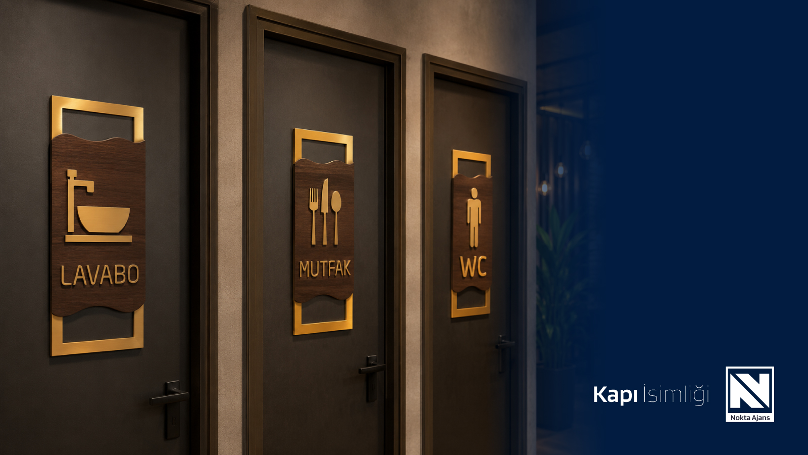 Lazer Kesim Teknolojisi ile Şık Kapı İsimliği Tasarımları